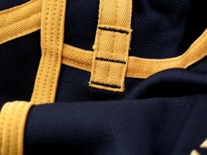 Scotland Rugby shirt collar detail Scotland Rugby shirt collar detail