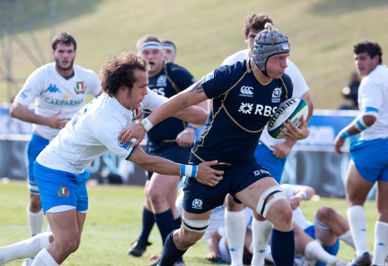Mitch Eadie playing for Scotland U20s - Picture courtesy IRB/Image SA