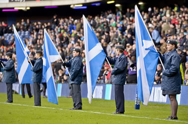 Scotland crowd and flags - © Alastair Ross