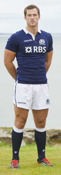 Tim Visser in the new Scotland kit