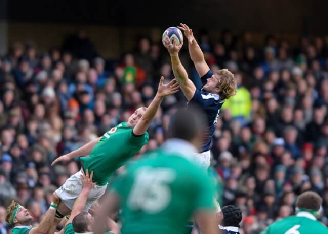 Richie Gray at the lineout