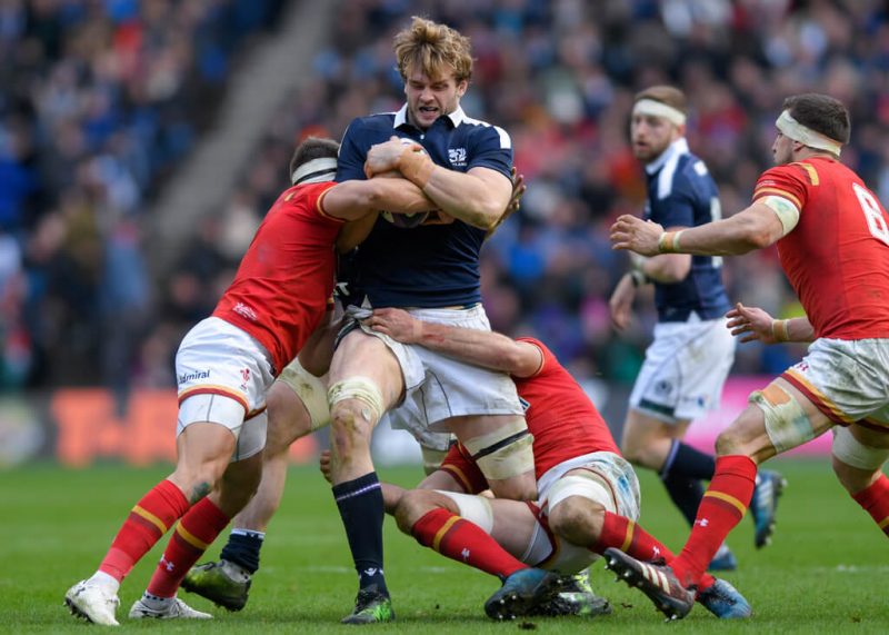 Richie Gray is tackled