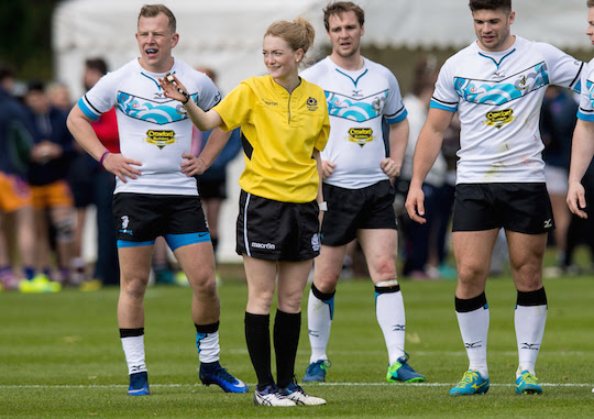 Hollie Davidson, Scotland's first contracted female rugby referee