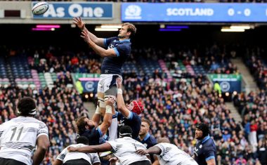Richie Gray towers over the lineout - © Autumn Nations Series/Inpho Photography