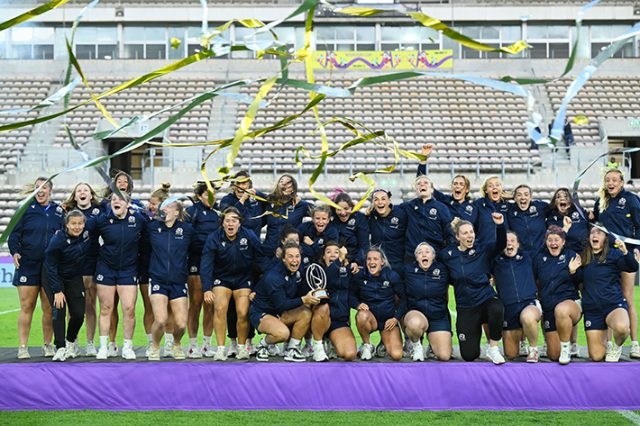 Scotland lift the trophy