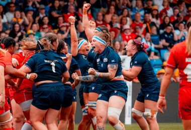 Scotland celebrate - pic © Peter Watt